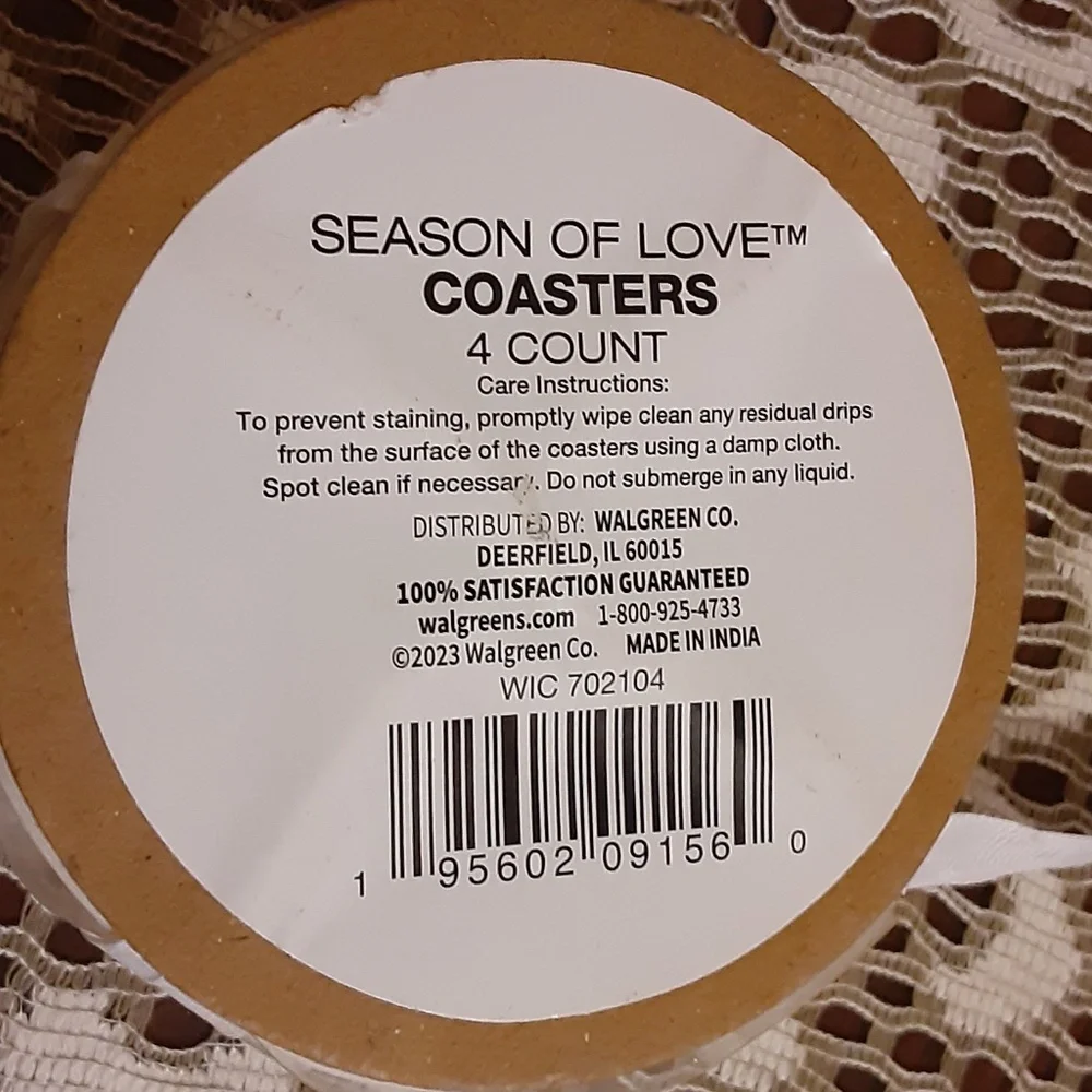 Seasons of Love Marble Coasters